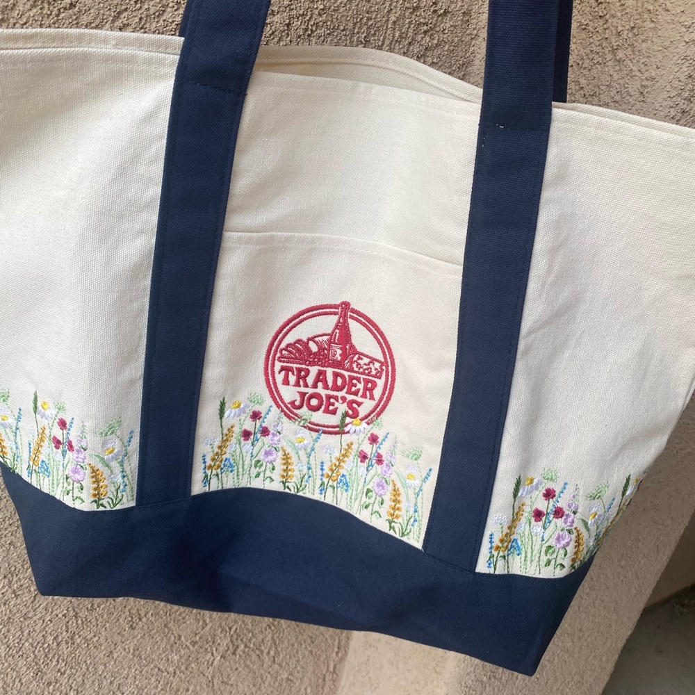 Trader Joe's Reusable Canvas Tote Bag 
Brand new with tags .